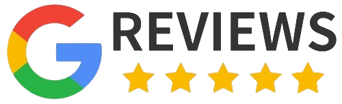 Google 5-star rating logo representing positive reviews for Assisting Hands in-home care services.